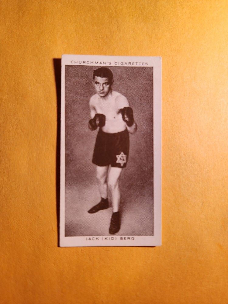 NM Authentic 1938 Churchman's Cigarettes Jack Kid Berg Boxing Tobacco Card #4