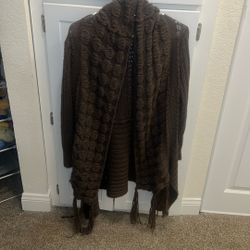 Brown cardigan