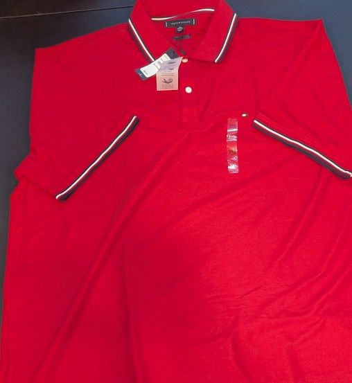 New men's Tommy 3XL Short Sleeve Collar Shirt