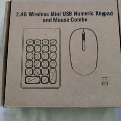 A Wireless Numeric Keyboard And Mouse