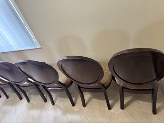 Free.Sillas de Madera, color caoba