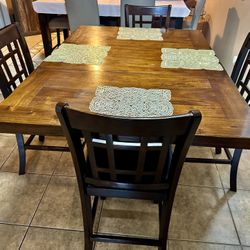 BROWN DINING TABLE 