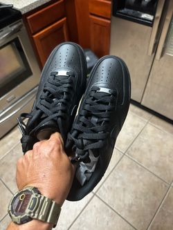 Air Force ones low triple black edition  10 1/2 men’s