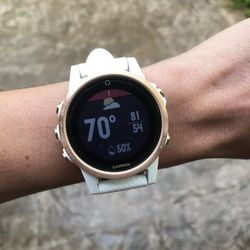 Garmin Fenix 5S Sapphire GPS Smartwatch, 2 Straps