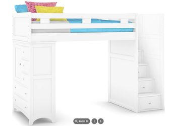 $2,200 Kids Loft Bed w/ stairs & chest- $300