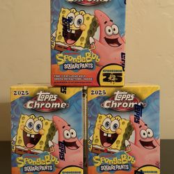 2025 Topps Chrome Spongebob 25th Anniversary Value Box