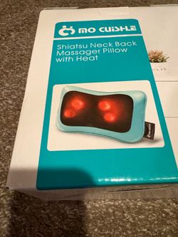 Shiatsu neck and back massager w/heat