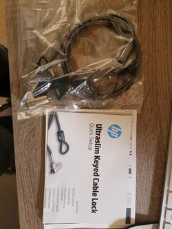 Hp laptop cable lock