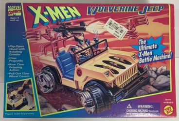 X-Men 1995 Wolverine Jeep NIB Sealed New In Box Action Figure Vehicle ToyBiz