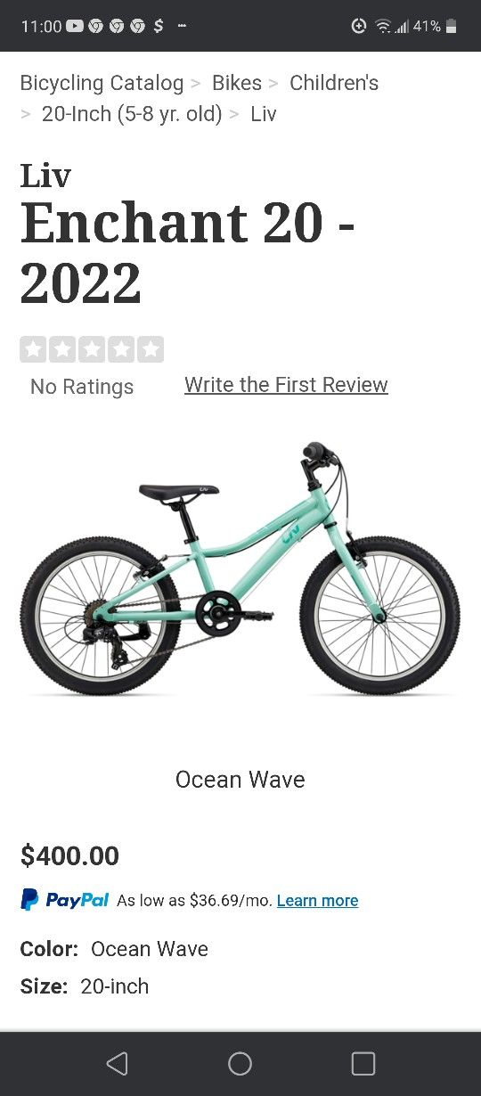 Liv Enchant 20" Girls Bike