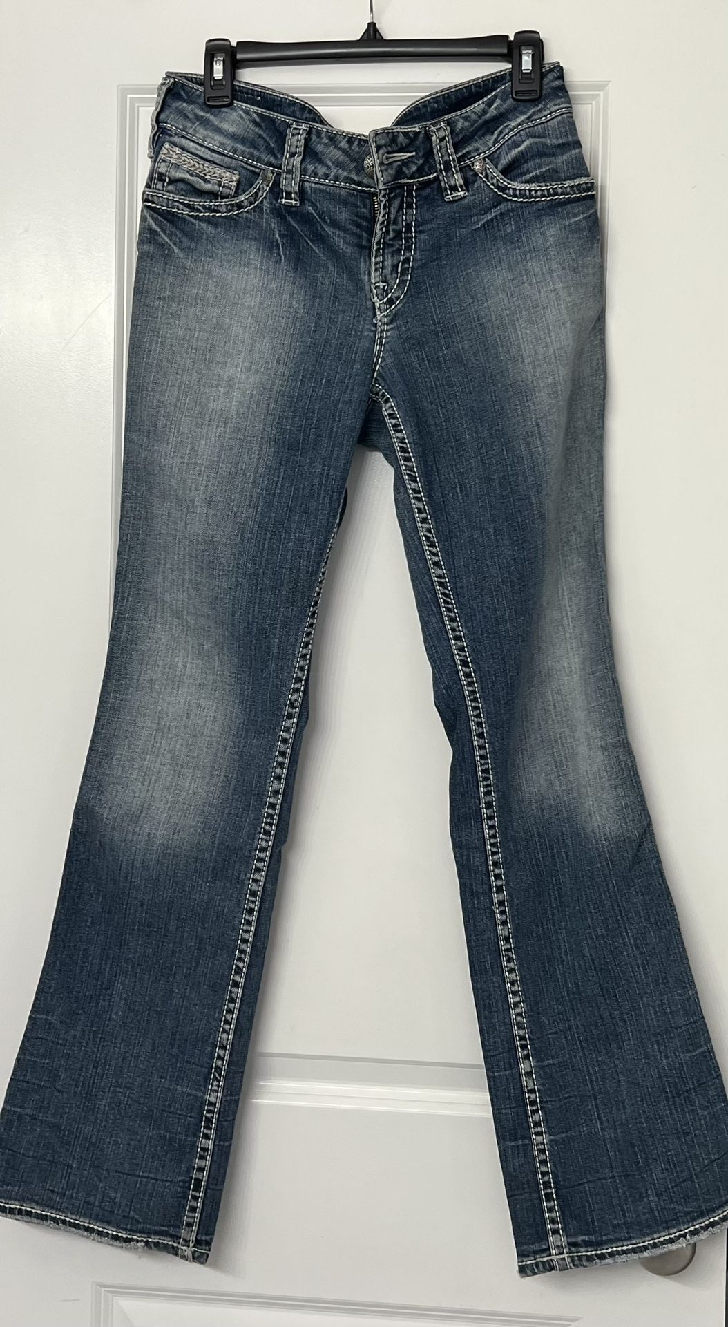 Mid Rise Slim Bootcut Silver Jeans