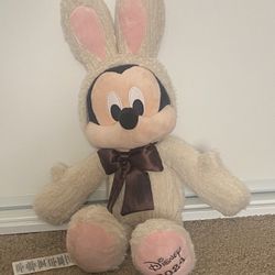 Disney Parks 2024 Easter Mickey Bunny with Costume Plush 