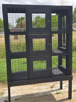 WOOD FRAME HOMEMADE CHICK OR BIRDCAGE