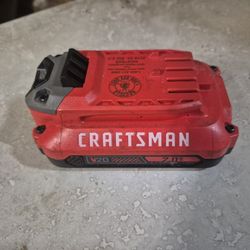 20vt Craftsman  Almost New Battery 
