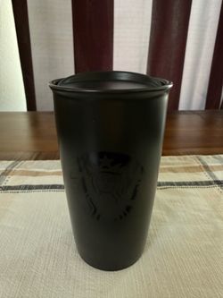 Starbucks Black Ceramic Tumbler 12 oz/355 ml
