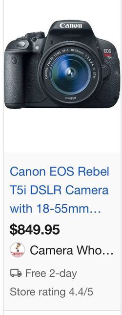 Canon camera t5i eos