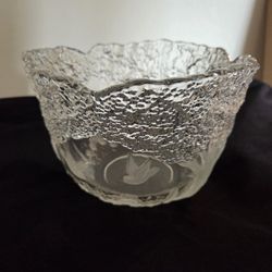 BEAUTIFUL Crystal Bowl For Deserts Or Salad