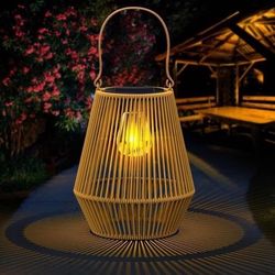 BRAND NEW 3 Pack Waterproof Solar Lantern For Outside Hanging