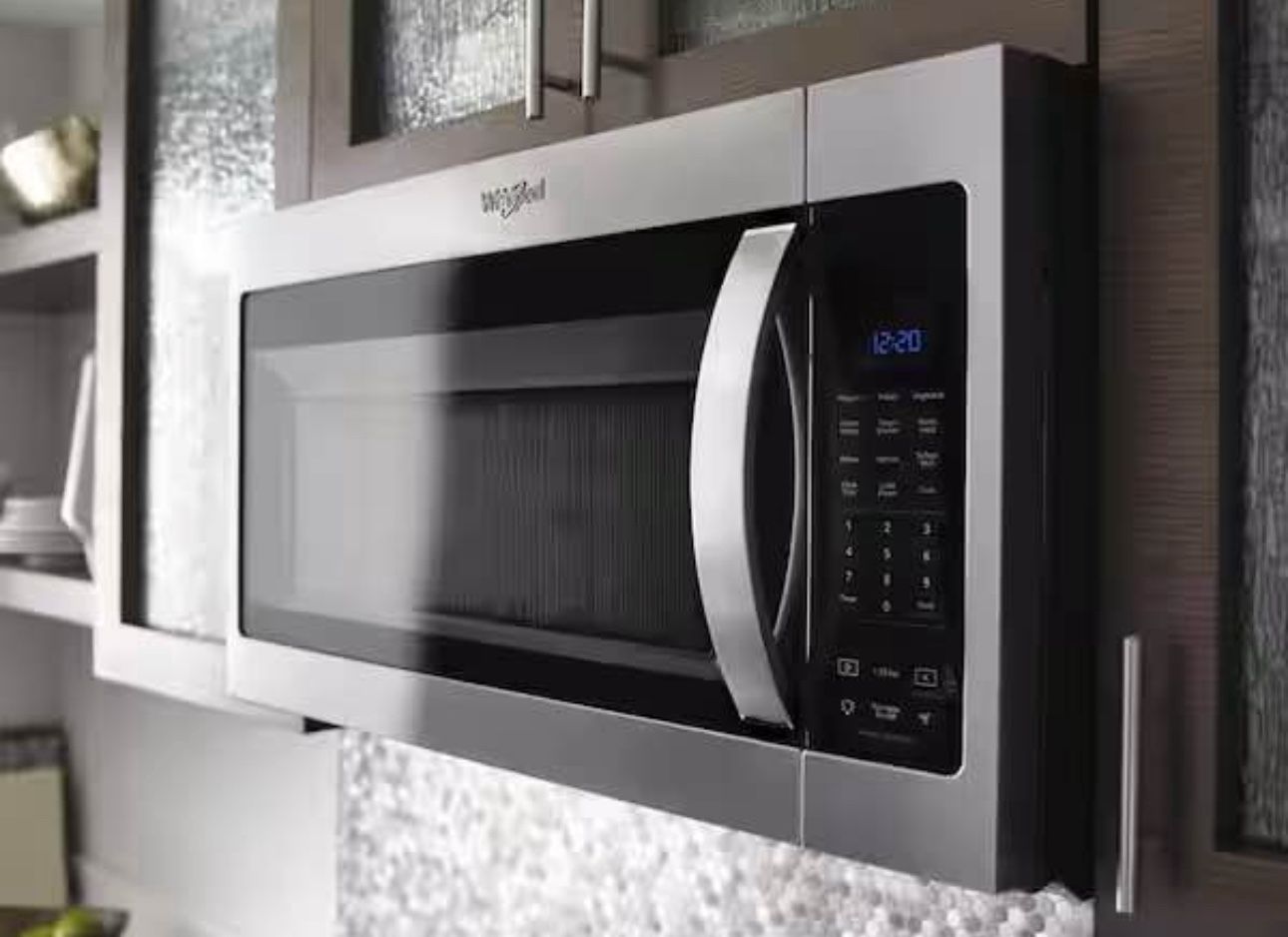 BRAND NEW Whirlpool 1.9 Cu. Ft. OTR Steam Microwave