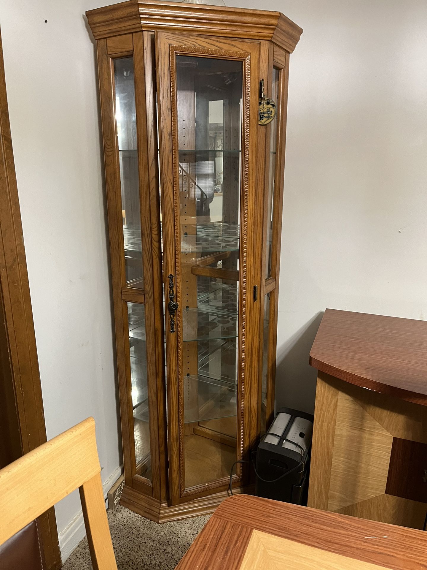 Walnut Curio Cabinet