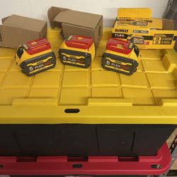 3 -DeWalt DCB606 FLEXVOLT 20V/60V MAX  6.0Ah Lithium-Ion Battery Pack