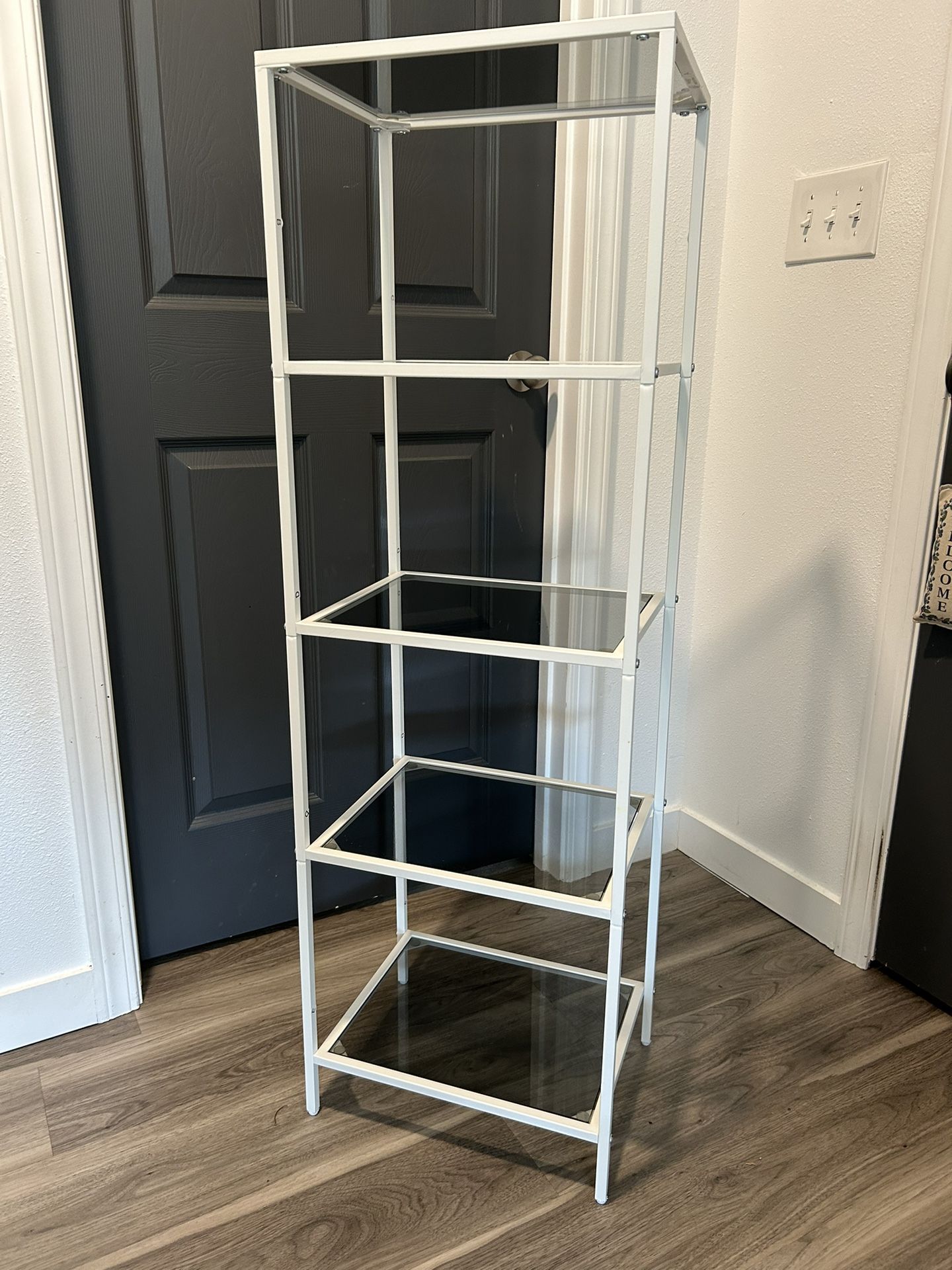 5-tier Bookcase Bookshelves (Tempered Glass)