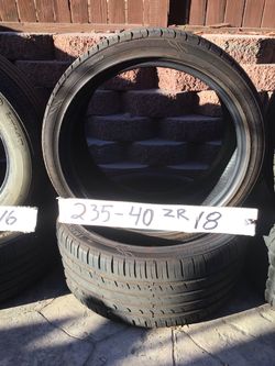 235. 40 ZR 18 2 tires