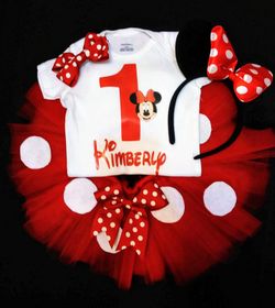 Minnie mouse tutu set