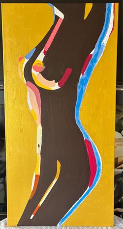 Highlighted African Woman 24” x 48”