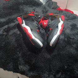 Air Jordan Flight Club 91  Black And Red  For Size 3 Y