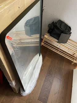 24”x36” Black-framed Mirror