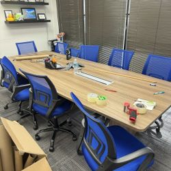Huge Conference Room Table Perfect Condition With Or Without Chairs