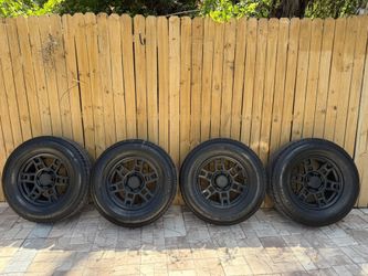  Toyota Wheels F096 17x8 6x139.7 Matte Black fit 4Runner FJ Cruiser Sequoia Tacoma TRD Style 