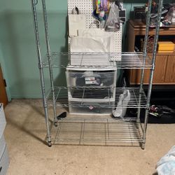 Metal utility shelf for tier