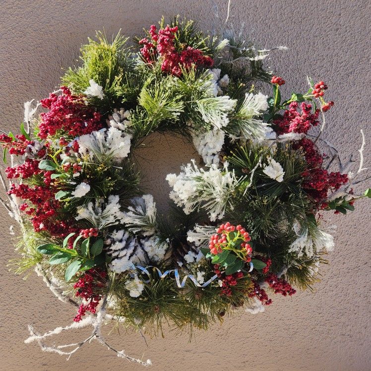 26" Large, Thick, Christmas Wreath