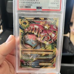 Venusaur EX XY Evolutions PSA10