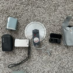 Vintage Minolta 16 Sub Mini Camera Rokkor 1:2.8 F=22mm Japan and Honeywell Flash