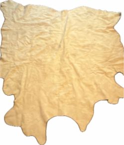 Large Genuine Cowhide Rug - Dark Brown Hair-on Hide - Excellent Condition