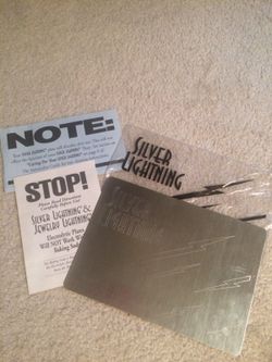 Sliver Lightning, jewelry cleaning