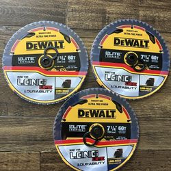 7-1/4" ELITE SERIES™ Circular Saw Blade, 60 Tooth, DeWalt