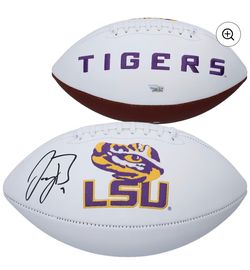 Joe Burrow LSU Tigers Fanatics Authentic Autographed White Panel Football