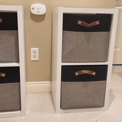 Cube Storage Bench Made By 2 1x2 Cube Organizers 
