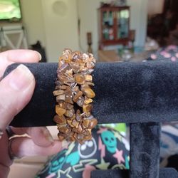 Tigers Eye Quartz Stretchy Bracelet 