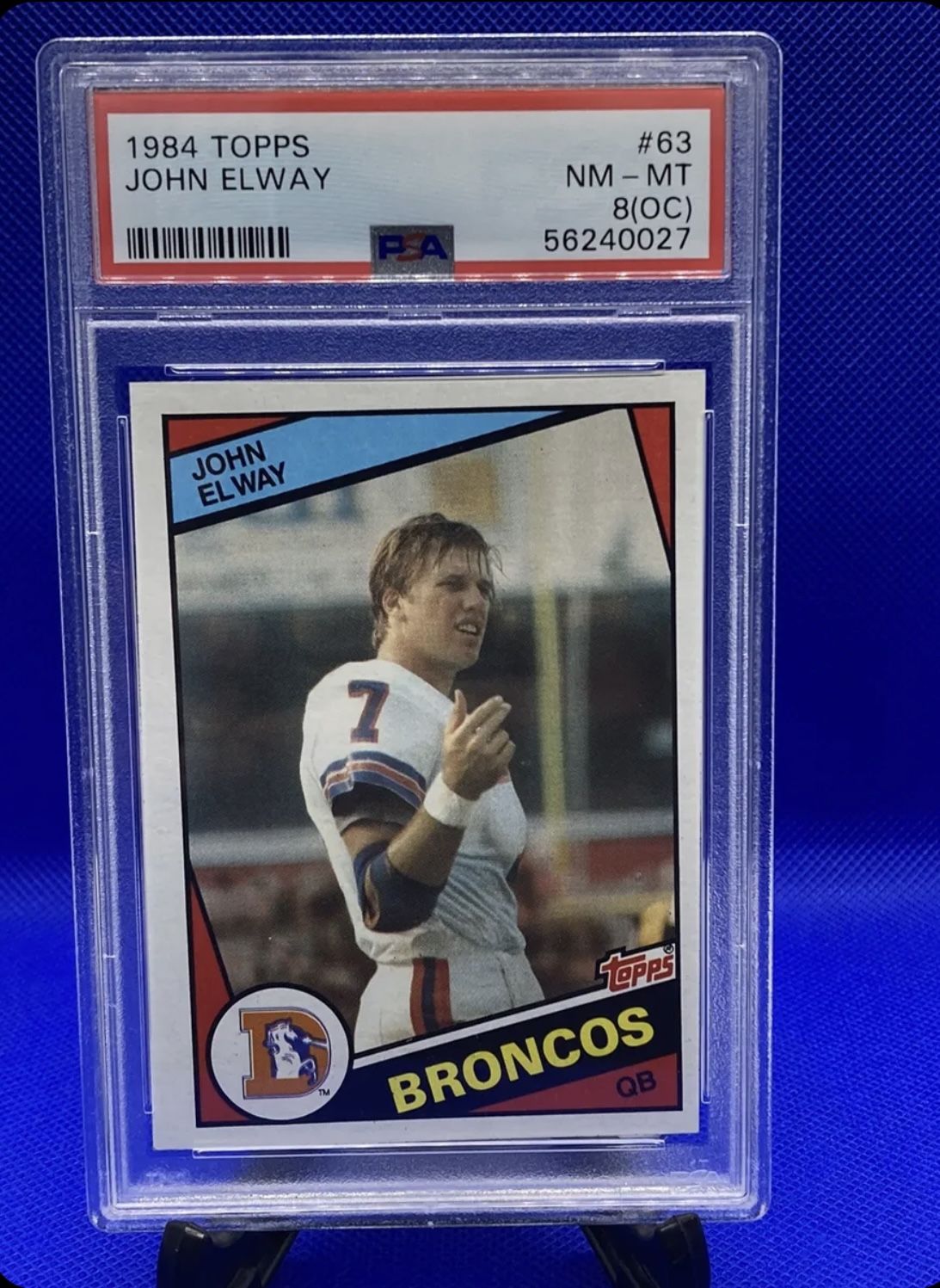 John Elway Rookie Card PSA 8