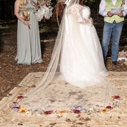 Cathedral Hand Embroidered Veil
