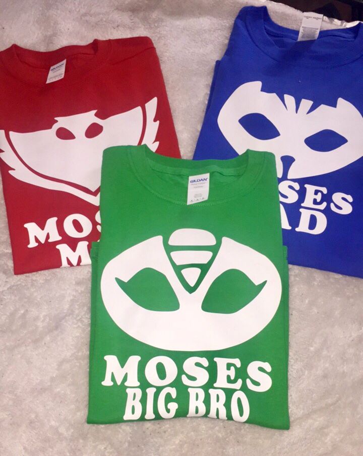 Pj mask Birthday shirts personalized/camisas playeras personalizadas