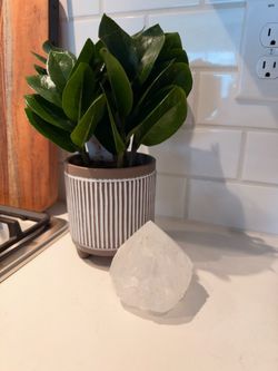 Large raw white quartz point