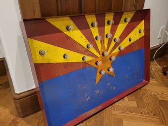 Lighted Arizona Flag Wall Decor