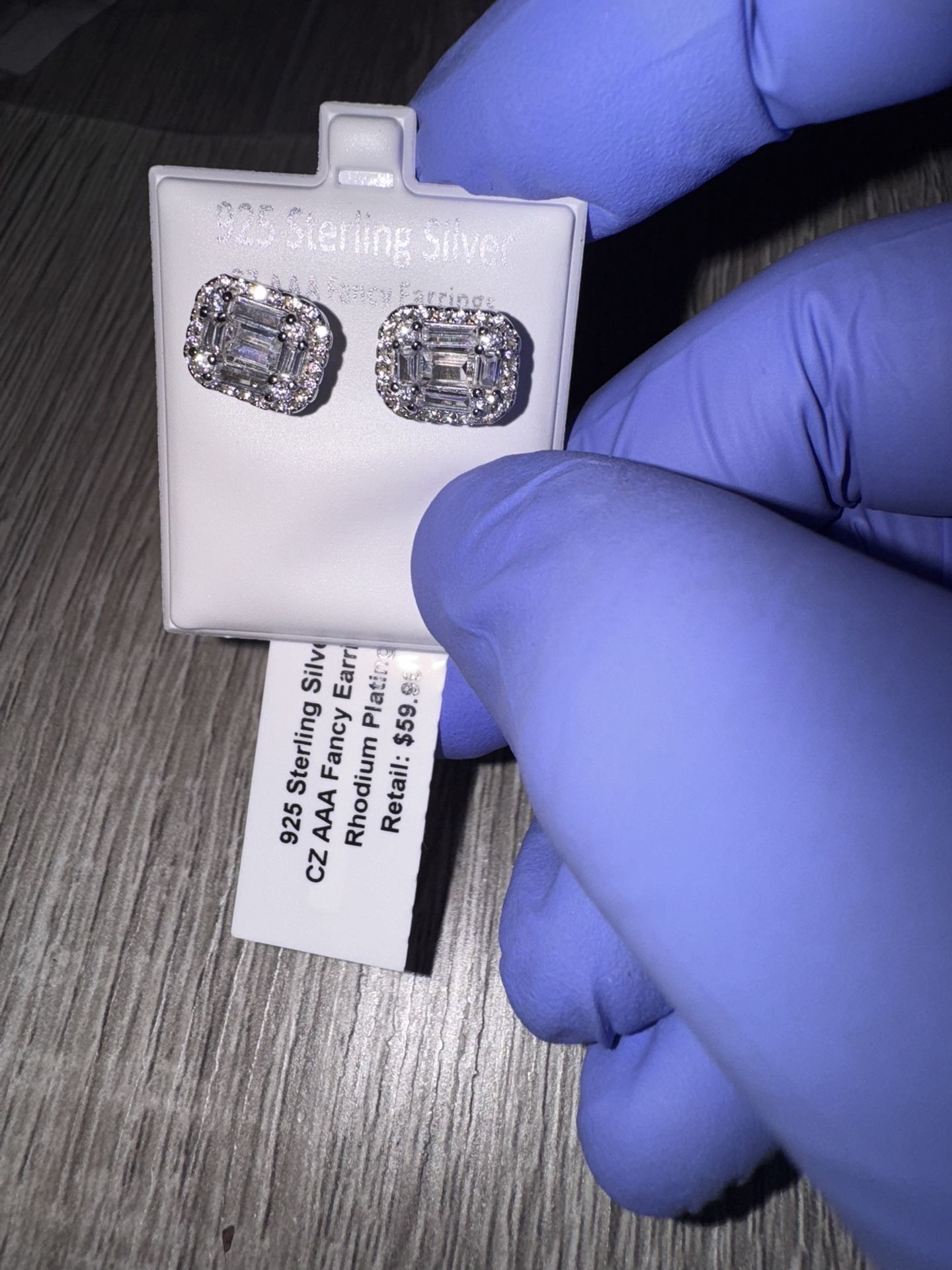 Sterling Silver CZ earrings