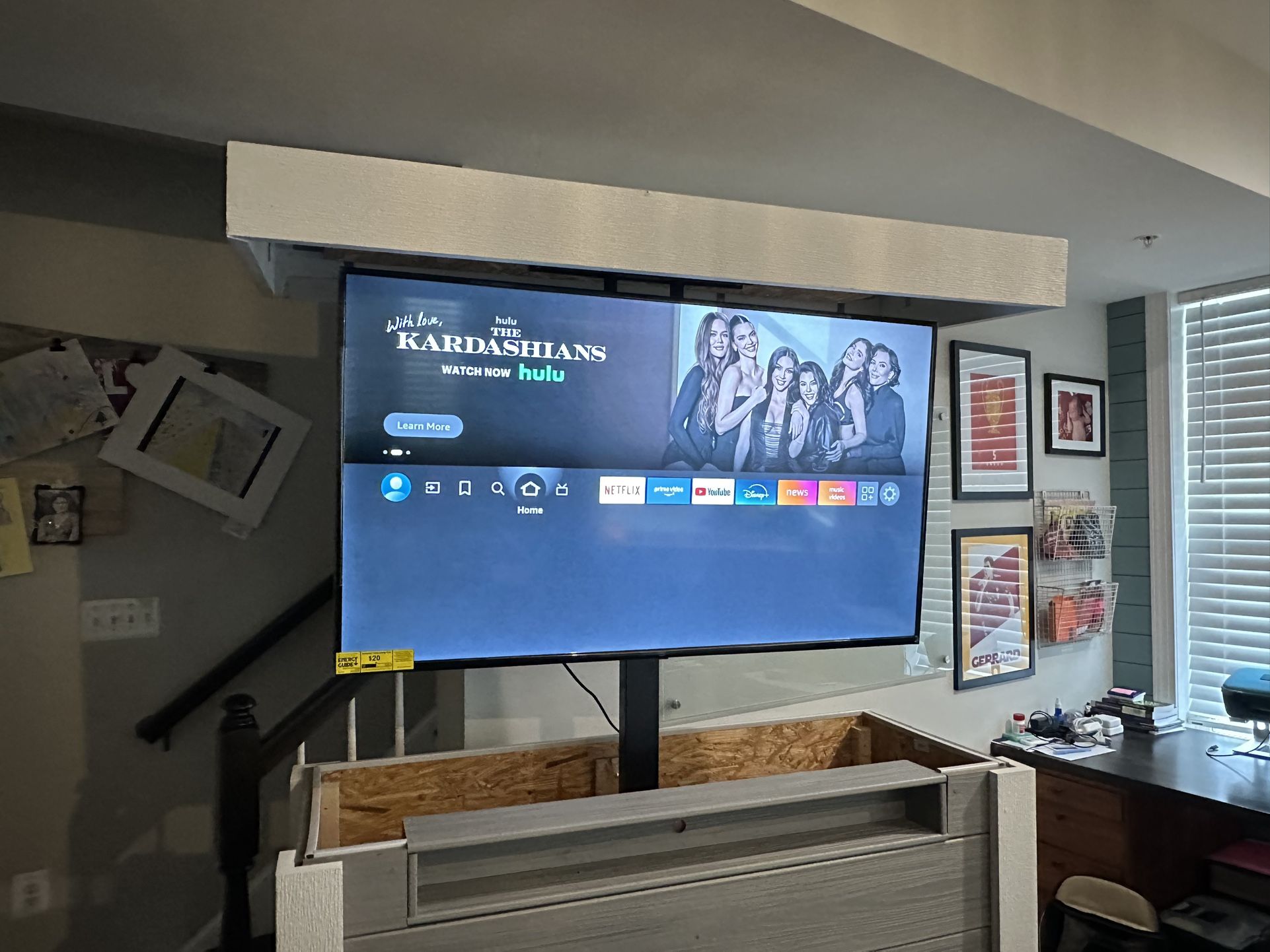 Outdoor/Indoor Luxury Motorized TV Lift Cabinet with 55” Smart TV 